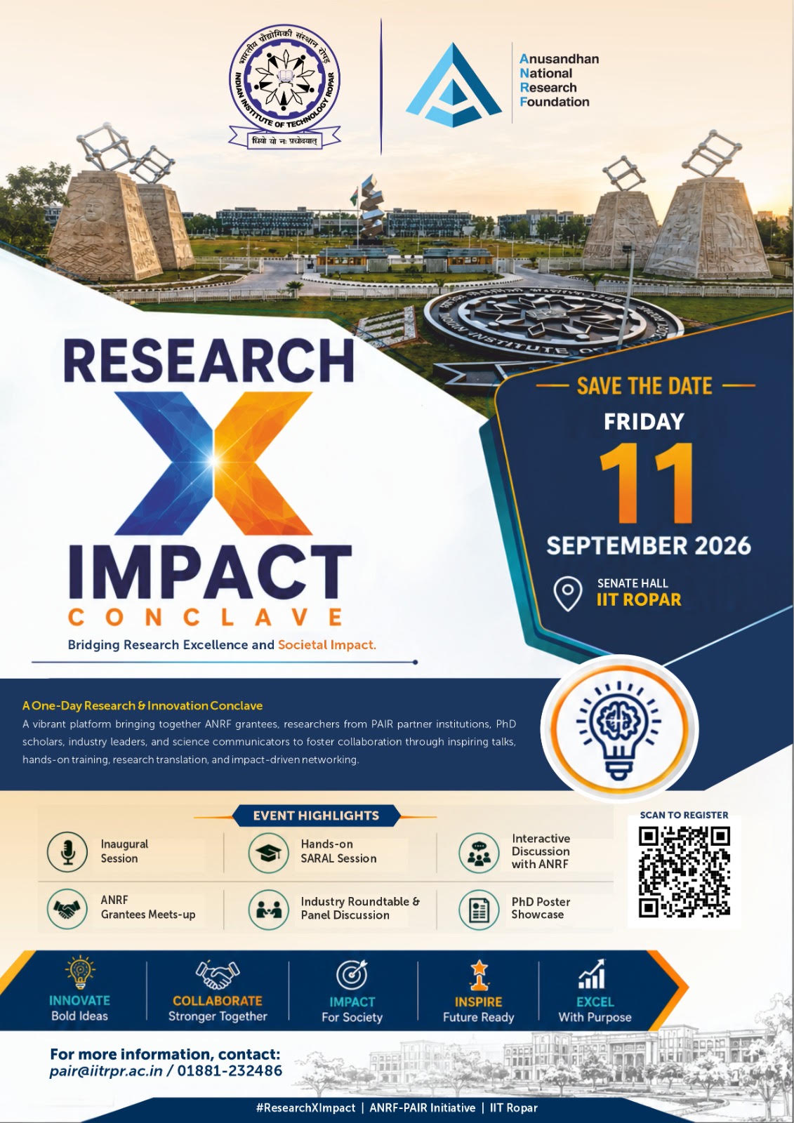 Research announcement banner